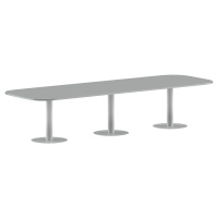 Конференц стол ПРГ-7 Металлик/Алюминий 3600х1200х750