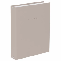 Тетрадь на кольцах А5 175х215 мм, 120 л., твердый картон, матовая ламинация, клетка, BRAUBERG 'Minim