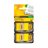 Клейкие закладки пластиковые 3m Post-it Index 680-YW2, желтые, 25х2мм, 50 листов