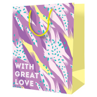 Пакет подарочный 33*42*12см ArtSpace 'With great love', ламинированный