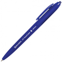 Шариковая ручка автоматическая Brauberg Sky Blue синяя, 0.7мм, синий корпус