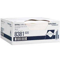 Протирочные салфетки Kimberly-Clark WypAll X70 8381, белые, 300 листов, 1 слой, 37.8 х 42.2см