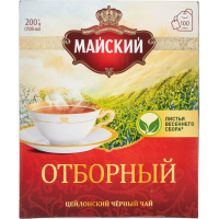 Чай Майский Отборный, черный, 100 пакетиков