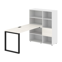 Рабочая станция EQRST 1115 Ясень Траун/Черный 1990х1120х1355 EDIS