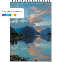 Блокнот Attache Природа ассорти, А5, 80 листов, в клетку, на спирали