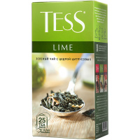 Чай Tess Lime (Лайм), зеленый, 25 пакетиков