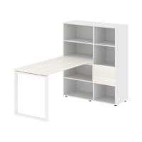 Рабочая станция EQRST 1113 Ясень Траун/Белый 1790х1120х1355 EDIS