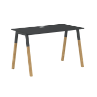 Стол FST 1167 Черный графит/Черный графит-Бук 1180х670х733 FORTA