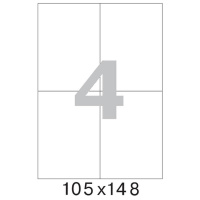 Этикетки самоклеящиеся Office Label 105х48мм, белые, 4шт на листе А4, 100 листов