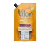 Гель для стирки Vilor 1л, для цветных тканей, дой-пак
