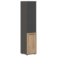 Шкаф высокий узкий EHCS 42.2 Дуб Денвер светлый/Мокко/Мокко 426х430х1967 EDIS