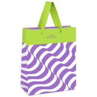 Пакет подарочный 18*23*10см MESHU 'lavender Color Illusion', отд. фольгой, матовая ламинация
