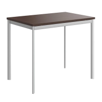 Стол прямой Skyland Imago-S СП-1.1S, венге магия/алюминий, 900х600х755мм