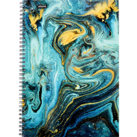 Бизнес тетрадь Attache Selection Fluid бирюзовый, А4, 96 листов, в клетку, на спирали, картон