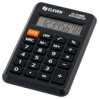 Калькулятор карманный Eleven LC-310NR черный, 8 разрядов
