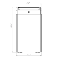 Корзина для мусора Merida Stella R 27л, белая, с конусным отверстием, KSB106.R