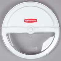 Крышка для мусорного контейнера Rubbermaid Brute 37.9л, поворотная, белая, FG9G7600WHT