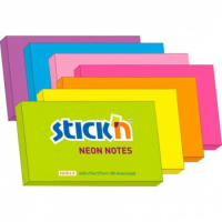 Самокл. неон. блок 76х127, 100л, голубой, STICK'N, HOPAX