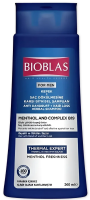 Шампунь Bioblas For men против выпадения волос и против перхоти ментол с B19, 360мл