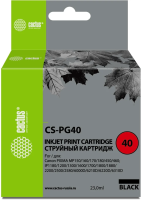Картридж струйный Cactus CS-PG40 черный (18мл) для Canon Pixma MP150/MP160/MP170/MP180/MP210/MP220/M