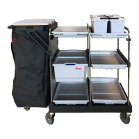 Тележка уборочная Vileda Professional Ориго 300HHX 1 чехол, 1 доп колесо, без панелей, 700004