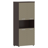 Шкаф с комплектами малых дверей и топом TLHC 85.4 Капучино/Венге Магия Z 856х450х1968 TORR LUX