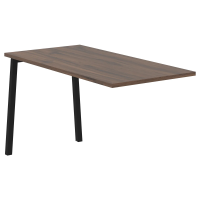 Брифинг-приставка ELB 1367 Дуб Денвер тёмный/Черный 1360х670х750 EDIS