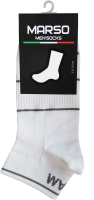 Носки мужские Marso Sport НМC-0002 хлопок-полиамид белые, 42-44