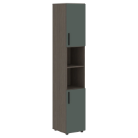 Шкаф высокий узкий VHCS 40.4 Нефрит/Дуб Сильвер 400х430х2253 VELION