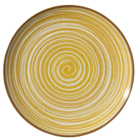 Тарелка Metro Professional Madleen Yellow 26см, обеденная, 6шт/уп
