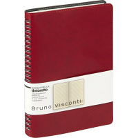 Ежедневник недатированный A5 TINTORETTO бордовый, 136л 3-608/07