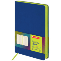 Ежедневник недатированный Brauberg Flex синий, А5, 136 листов, кожзам