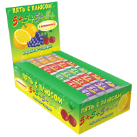 Карамель леденцовая 5+ с витамином С, 18г х 48 шт