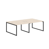 Стол 4-х местный XQWST 2414 Бук Тиара/Антрацит 2400х1406х750