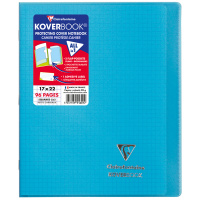 Бизнес-тетрадь 48л., 170*220мм, клетка Clairefontaine 'Koverbook', пластик. обложка, синяя, 90г/м2