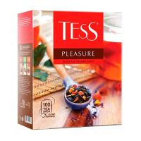 Чай Tess Pleasure (Плэжа), черный, 100 пакетиков