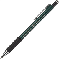 Карандаш механический Faber-Castell Grip 1345 0.5мм, черно-зеленый корпус, с ластиком