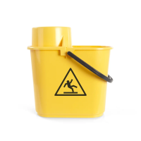 Ведро Easy с отжимом 14 л TTS,  жёлтый цвет, 00005043