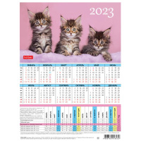 Календарь-табель Hatber 'Для женщин' А4, 2023г.