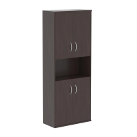 Шкаф высокий Skyland Imago СТ-1.5, венге магия, 770х365х1975мм, с глухими малыми дверьми