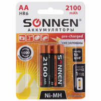 Аккумулятор Sonnen АА/HR06, 2100mAh, 2шт/уп