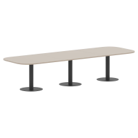 Конференц стол ПРГ-7 Мокачино/Антрацит 3600х1200х750