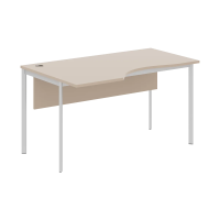 Стол эргономичный СА-2SD(L) Мокачино/Алюминий 1400х900х755 IMAGO-S