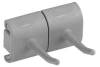 Настенное крепление Vikan 83мм, гигиеничное, и двойной крюк, серый, 101488