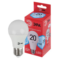 Лампа светодиодная ЭРА, 20(150)Вт, цоколь Е27, груша, нейтральный белый, 25000 ч, LED A65-20W-4000-E