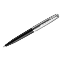 Ручка шариковая Parker '51 Black CT', черная, 1,0мм, поворот., подарочная упаковка
