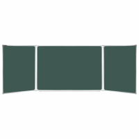 Доска магнитно-меловая Brauberg 150х300см, зеленая, в клетку/линейку