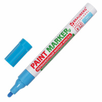 Маркер-краска Brauberg Paint Marker голубой, 4мм, без запаха, алюминиевый корпус