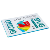 Цветная бумага для принтера Bvg интенсив голубая, А4, 50 листов, 80г/м2