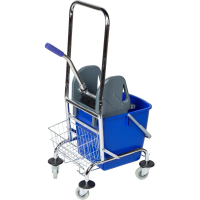 Тележка для мытья полов с отжимным прессом Luscan Prof, 26л, 56x40x94см